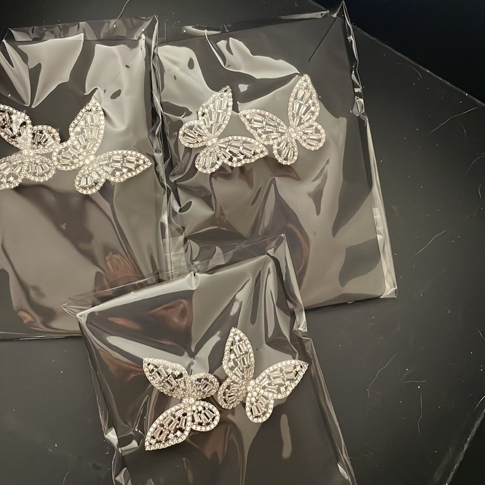 Butterfly earrings - Picture 2 of 2